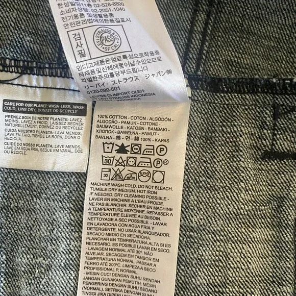 Levi's Denim Trucker Jacket Classic Fit Dark Wash Jean Jacket XL EUC